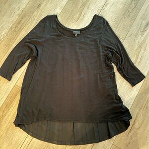 Lane Bryant Black Long Sleeve Top
